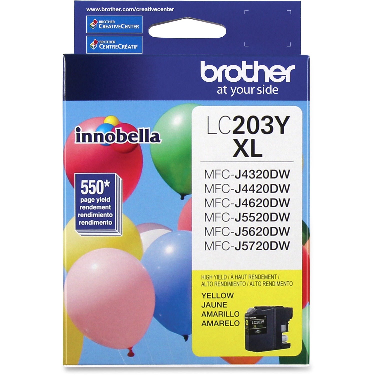 Brother Genuine Innobella LC203Y High Yield Yellow Ink Cartridge