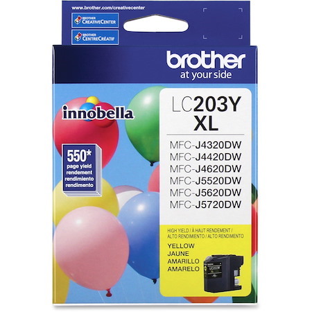 Brother Genuine Innobella LC203Y High Yield Yellow Ink Cartridge