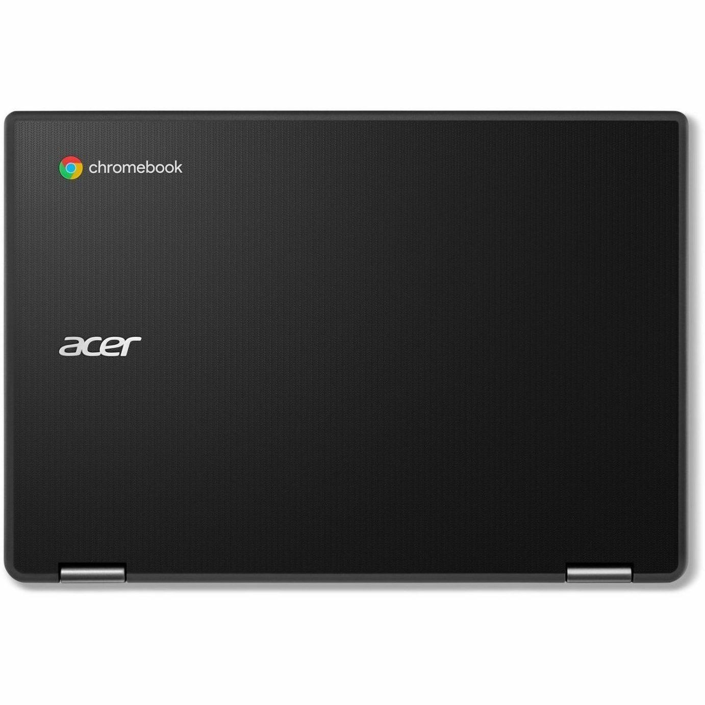 Acer Chromebook Spin 311 R725T-TCO R725T-TCO-80ZA 29.5 cm (11.6") Touchscreen Rugged Convertible 2 in 1 Chromebook - WXGA - 60 Hz - MediaTek MT8 MT8189GV/AZ - 4 GB - 32 GB Flash Memory - Black