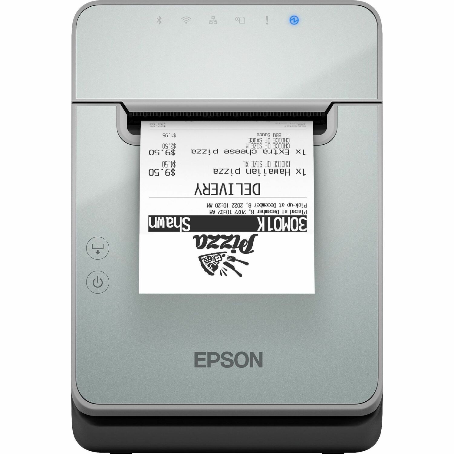 Epson TM-L100 (103A0) Thermisch direct printer - Monochroom - Etiket/kassabonprinter - Gigabit Ethernet - USB - USB-host - Serieel - UK - With Snij-inrichting - Zwart