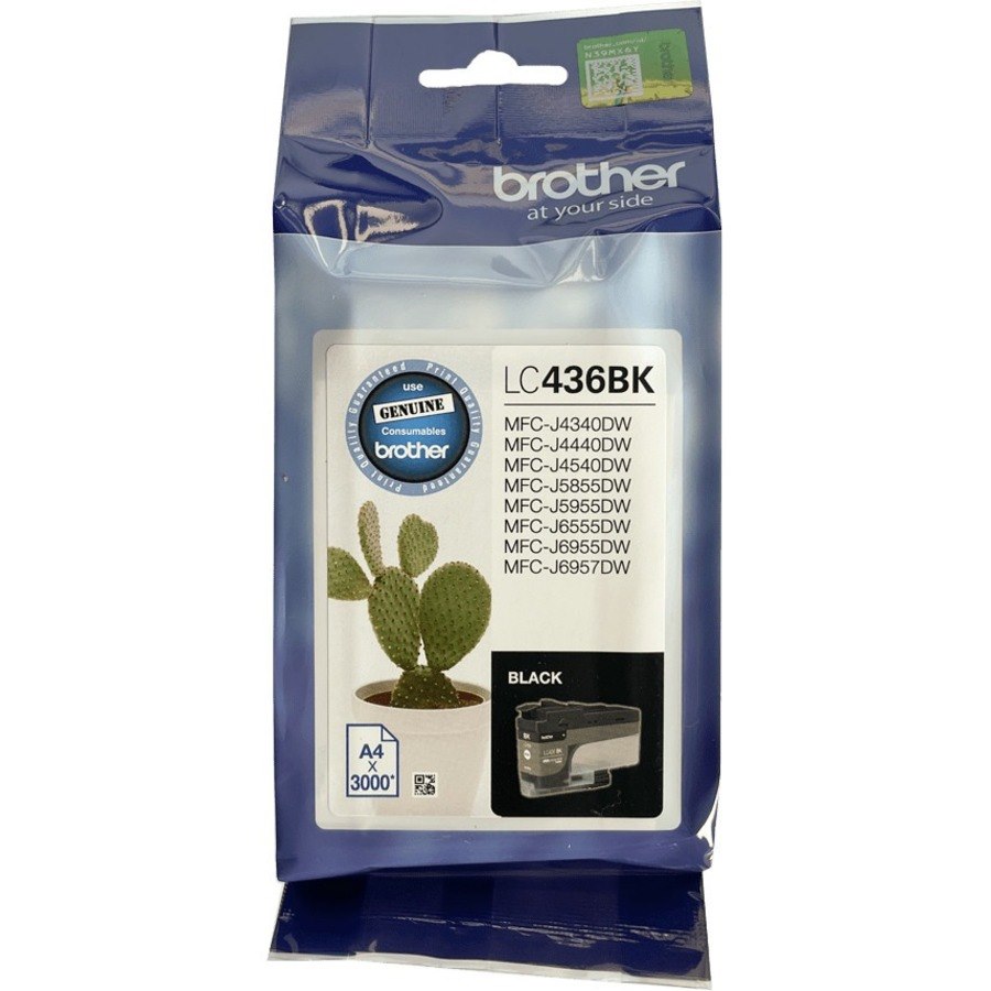 Brother LC436BK Original Inkjet Ink Cartridge - Single Pack - Black - 1 Pack