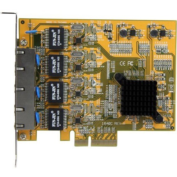 StarTech.com 4-Port PCI Express Gigabit Network Adapter Card - Quad-Port PCIe Gigabit NIC