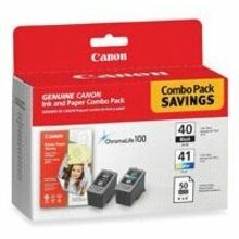 Canon PG-40 / CL-41 Original Inkjet Ink Cartridge - Value Pack - Black, Cyan, Magenta, Yellow - 2 / Blister Pack