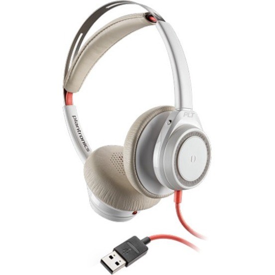 Plantronics Blackwire 7225 Wired Over-the-head Stereo Headset - White