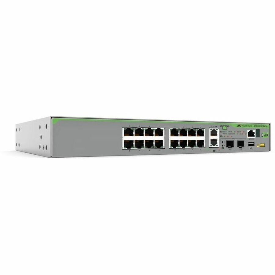 Allied Telesis CentreCOM At-Gs970emx/20 - Switch - L3 Lite - Managed - 16 X 10/100/1000 + 2 X 1/2.5/5/10GBase-T + 2 X 1 Gigabit / 10 Gigabit SFP+ - Desktop, Rack-Mountable