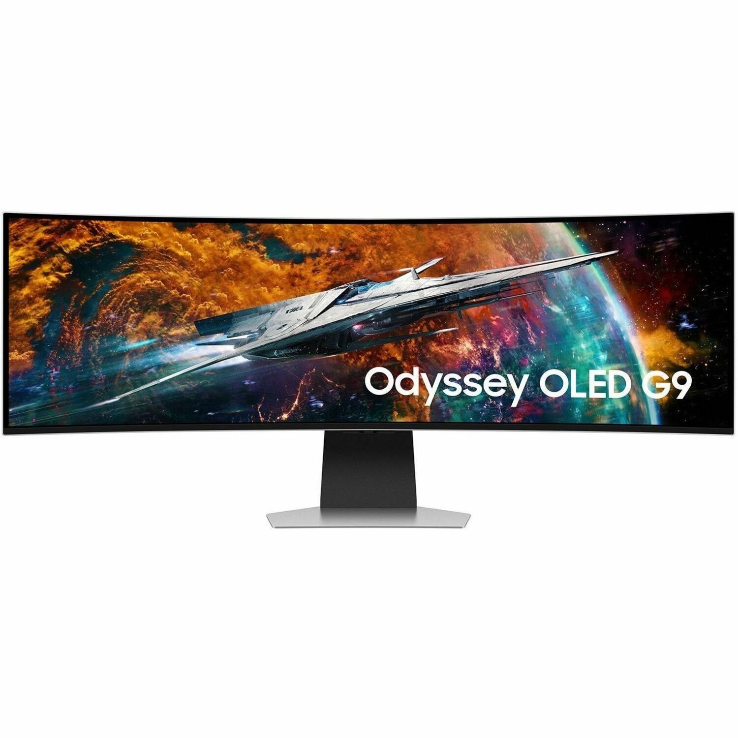 Samsung Odyssey G9 S49CG954SN 49" Class 5K Curved Screen Smart Gaming OLED Monitor - 32:9 - Silver