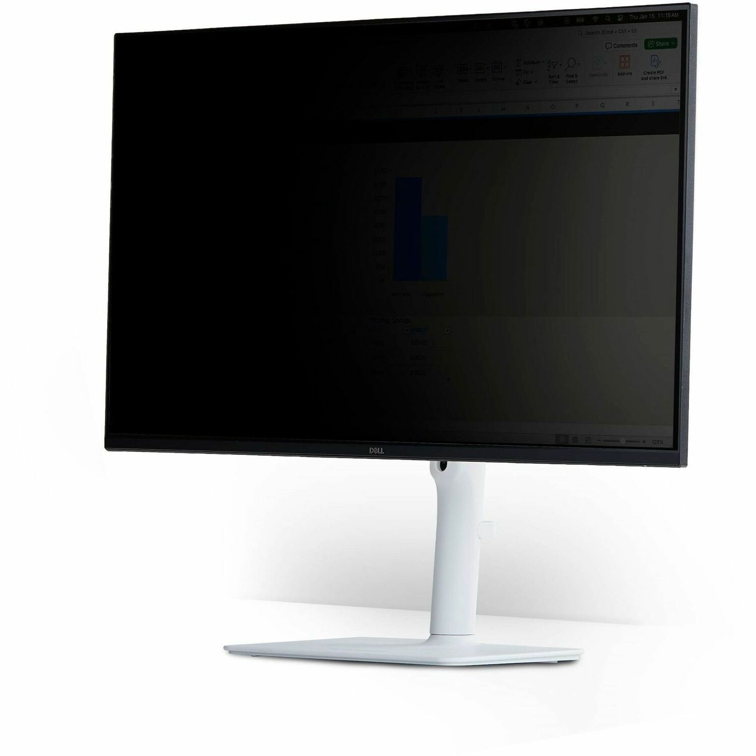 StarTech Magnetic Monitor Privacy Screen for 23.8" 16:9 Widescreen Display, Removable Filter, Anti-Glare/Glossy Sides, TAA Compliant