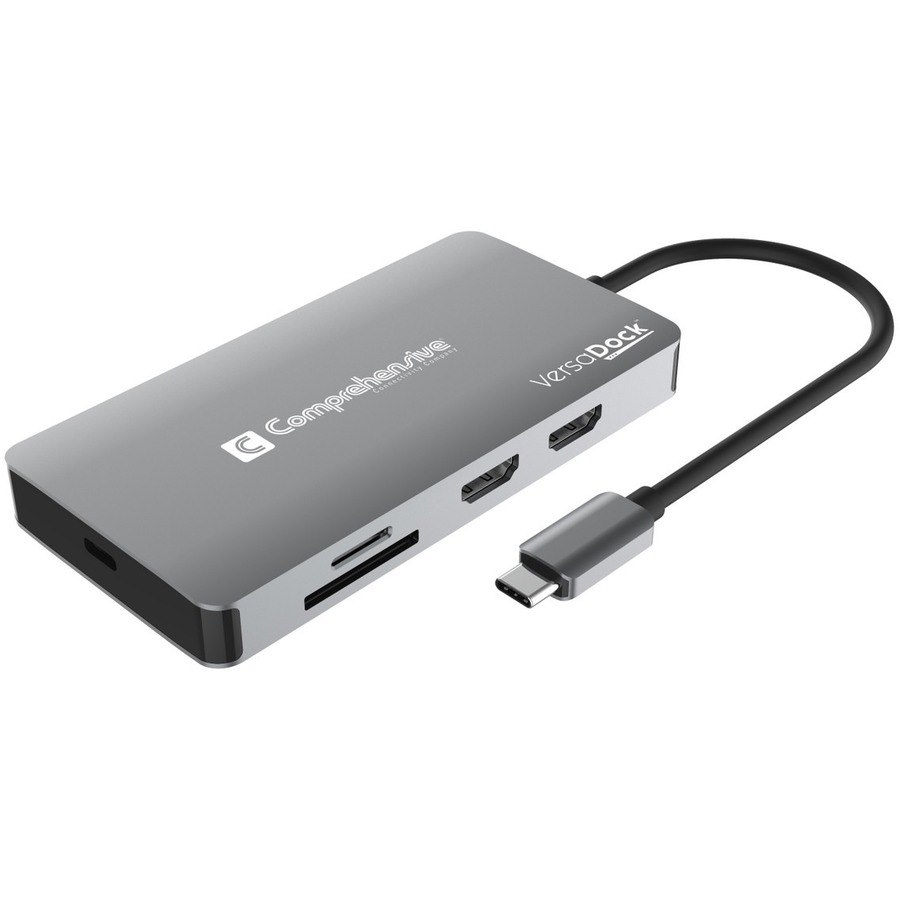 Comprehensive VersaDock&trade; USB-C 4K Dual Display Docking Station with HDMI, Ethernet and Fast Charging up to 100W