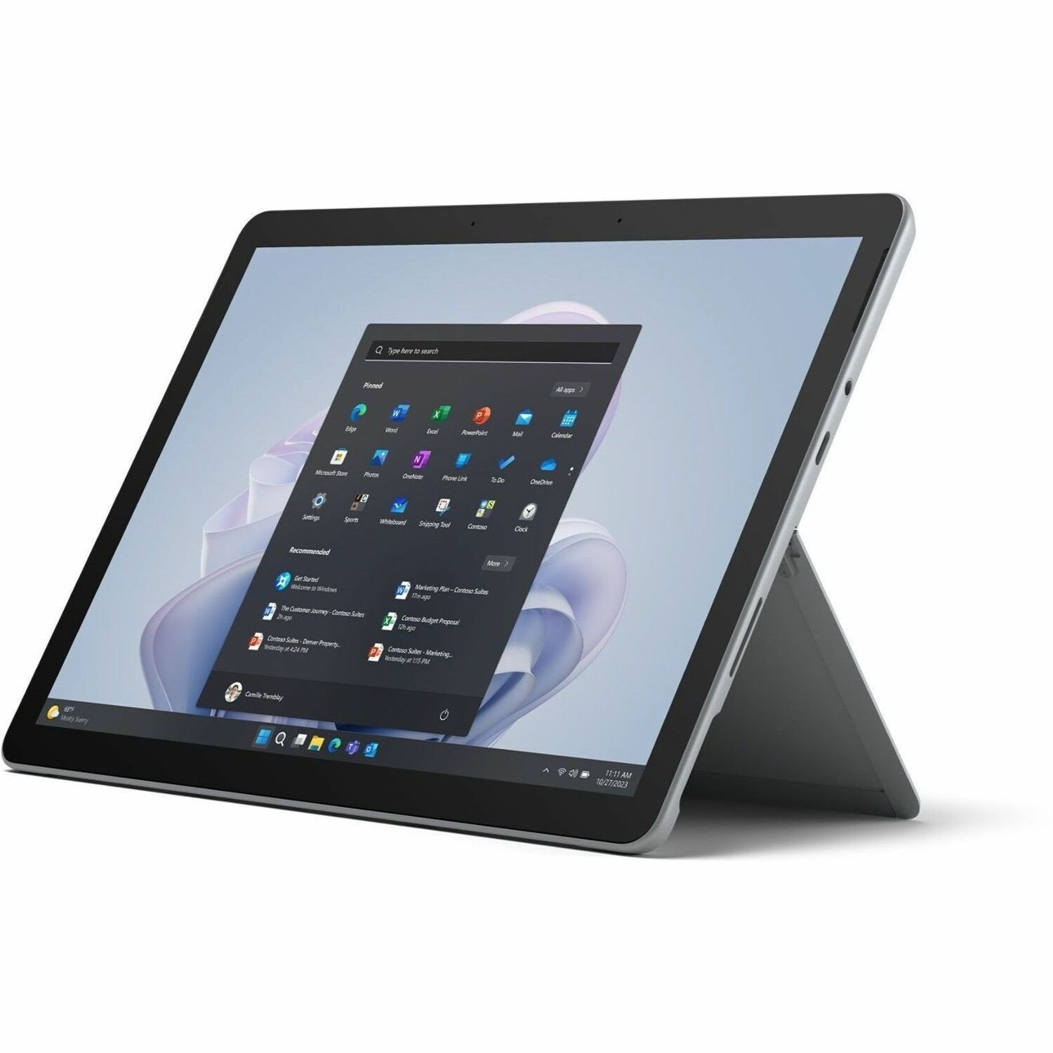 Microsoft Surface Go 4 Tablet - 26.7 cm (10.5") - 8 GB - 256 GB Storage - Windows 11 Pro - Platinum
