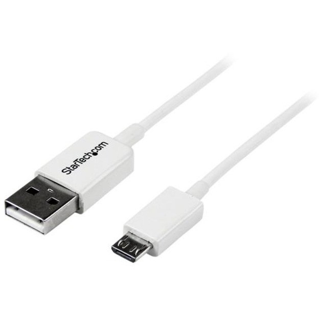 StarTech.com 2m White Micro USB Cable - A to Micro B