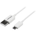 StarTech.com 2m White Micro USB Cable - A to Micro B