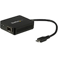 StarTech.com USB-C to Fiber Optic Converter - Open SFP