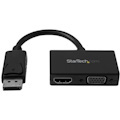 StarTech.com Travel A/V Adapter: 2-in-1 DisplayPort to HDMI or VGA