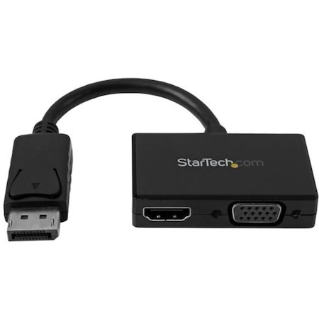 StarTech.com Travel A/V Adapter: 2-in-1 DisplayPort to HDMI or VGA