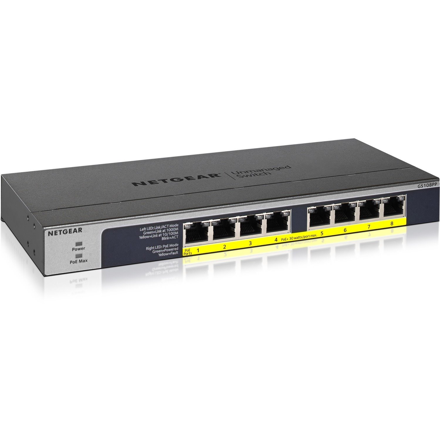 Netgear GS108PP 8 Ports Ethernet Switch