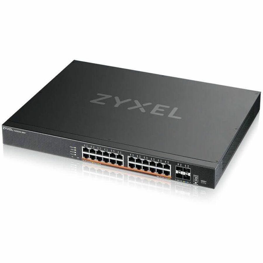ZYXEL XMG2230 XMG2230-28HP 24 Poorten Beheer mogelijk Ethernetswitch - Gigabit Ethernet, 2.5 Gigabit Ethernet, 10Gigabit Ethernet - 100/1000Base-T, 2.5GBase-T, 10GBase-X - Zwart