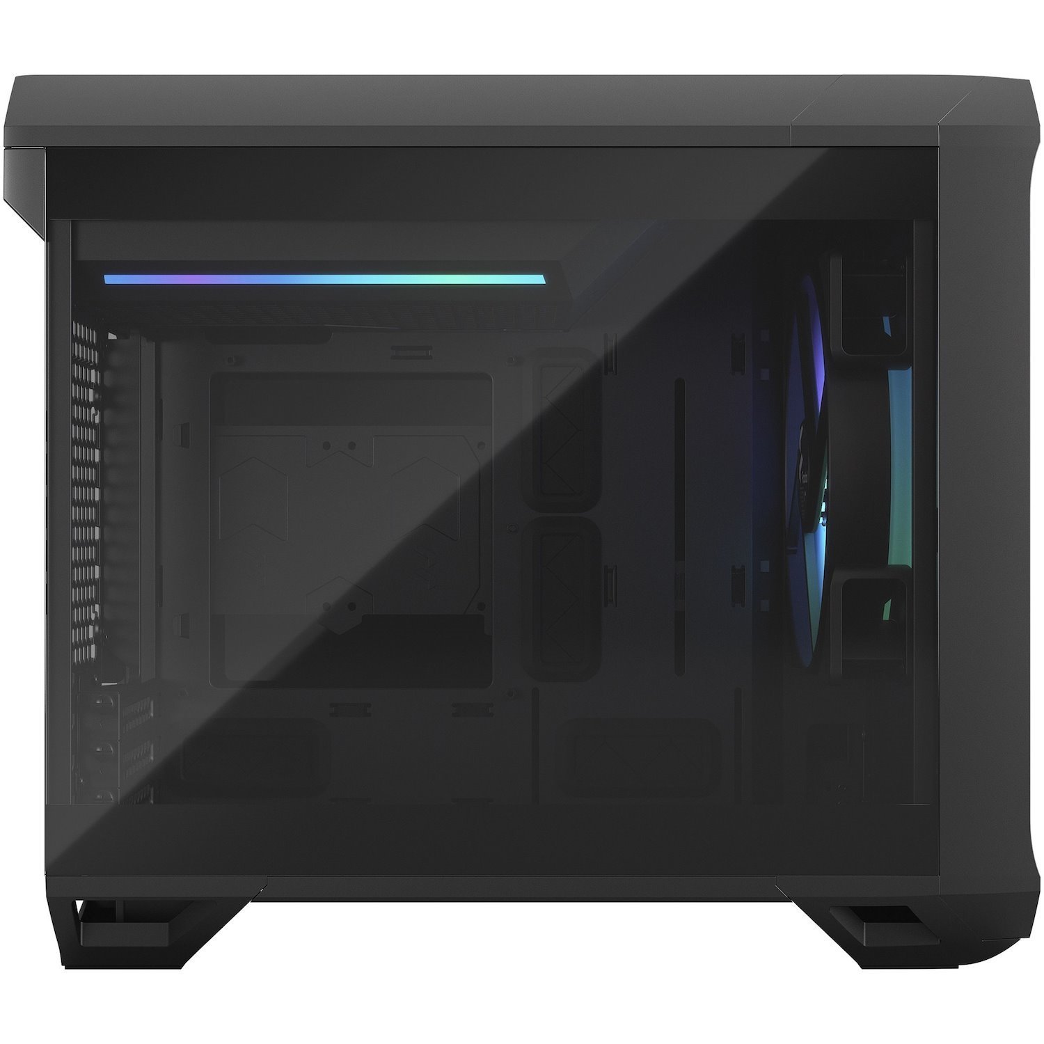 Fractal Design Torrent Nano Computer Case - Mini ITX, Mini DTX Motherboard Supported - Tower - Tempered Glass, Steel - Black