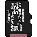 Kingston Canvas Select Plus SDCS2 512 GB Class 10/UHS-I (U3) microSDXC - 1
