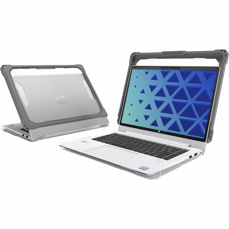 MAXCases Extreme Shell-FL3 Slide Case for HP Fortis G1m Chromebook 11.6" Clamshell (MediaTek Processor) (Grey/Slide-On Top, PC Bottom)