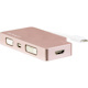 StarTech.com USB C Multiport Video Adapter 4K/1080p - USB Type C to HDMI, VGA, DVI or Mini DisplayPort Monitor Adapter - Rose Gold