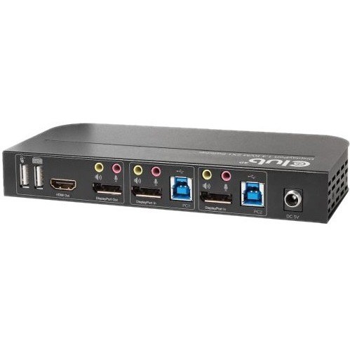 Club 3D DisplayPort/HDMI KVM Switch For Dual DisplayPort 4K 60Hz