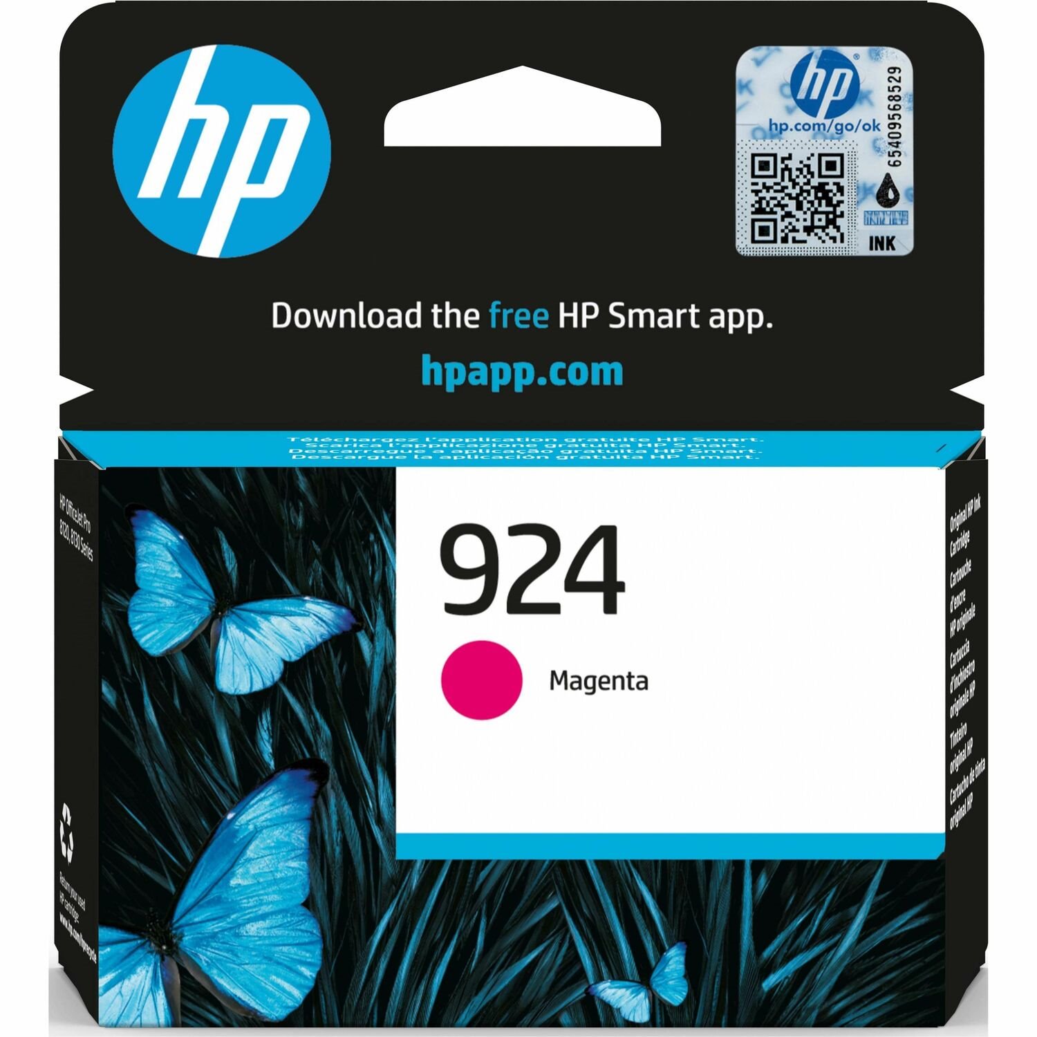 HP 924 Original Laser Ink Cartridge - Box - Magenta - 1 Pack