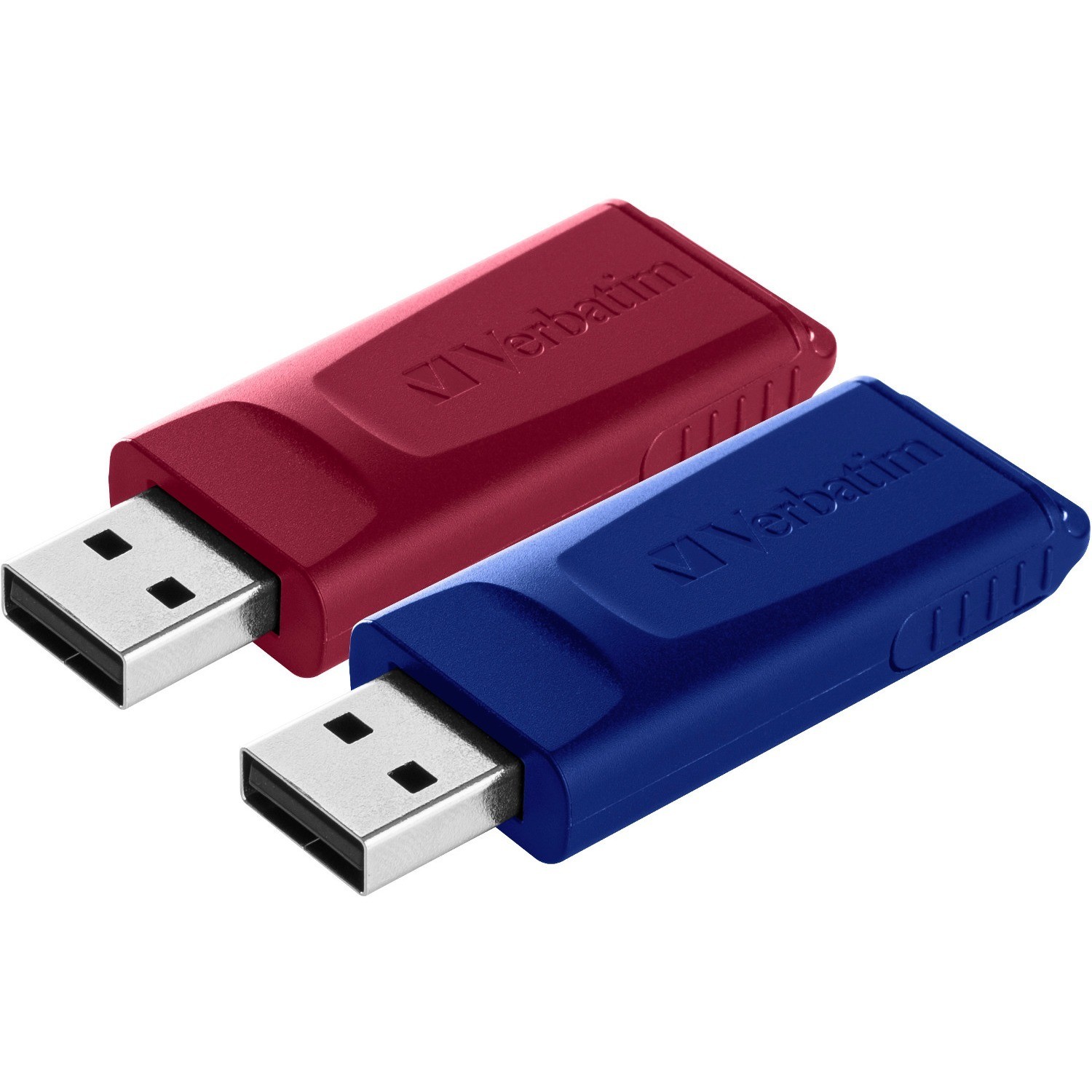 Verbatim Slider - Usb Drive - 2x32GB - Blue/Red ** New Retail **