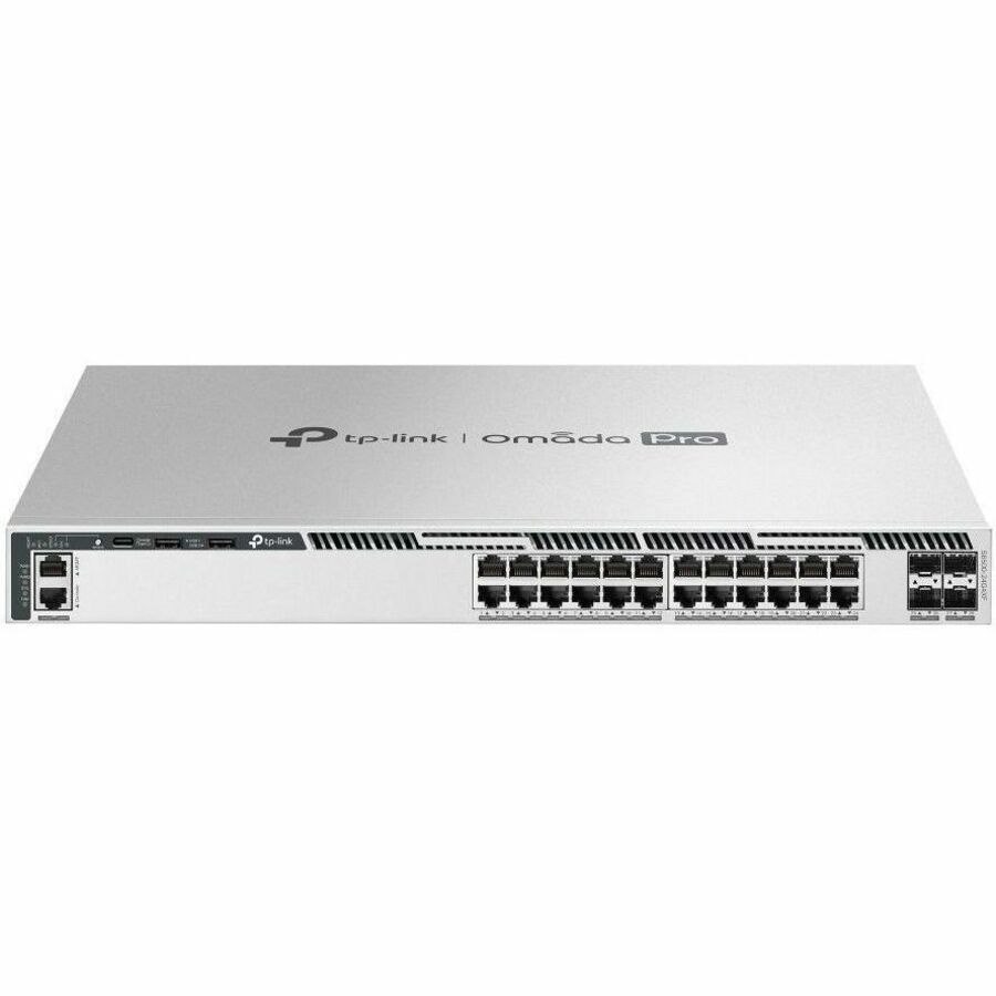 TP-Link 24-Port Gigabit Stackable L3 Managed Switch with 4 10G Slots