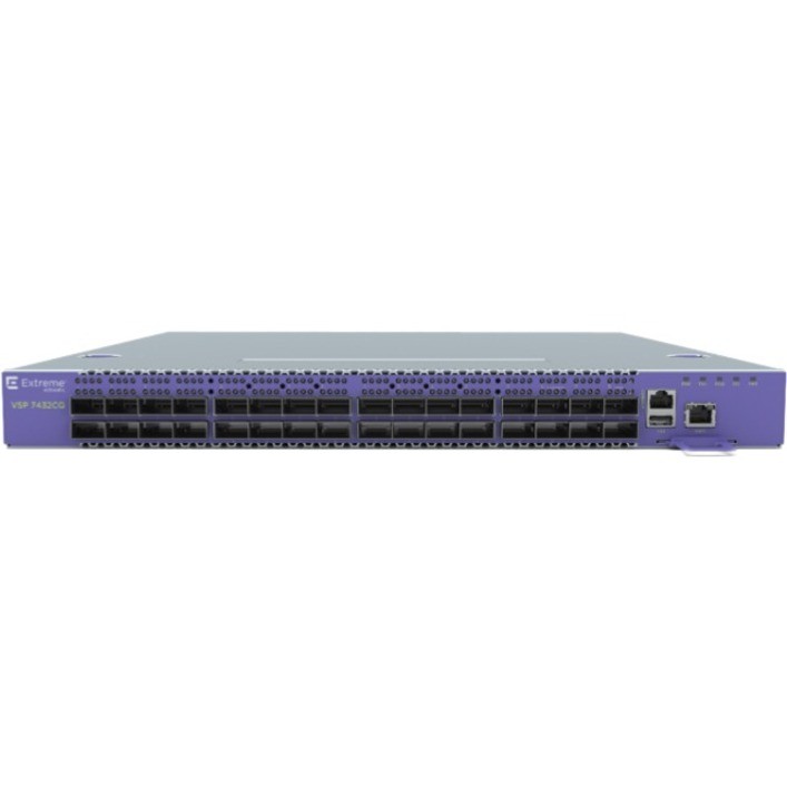 Extreme Networks ExtremeSwitching 7400 VSP 7432CQ Manageable Layer 3 Switch