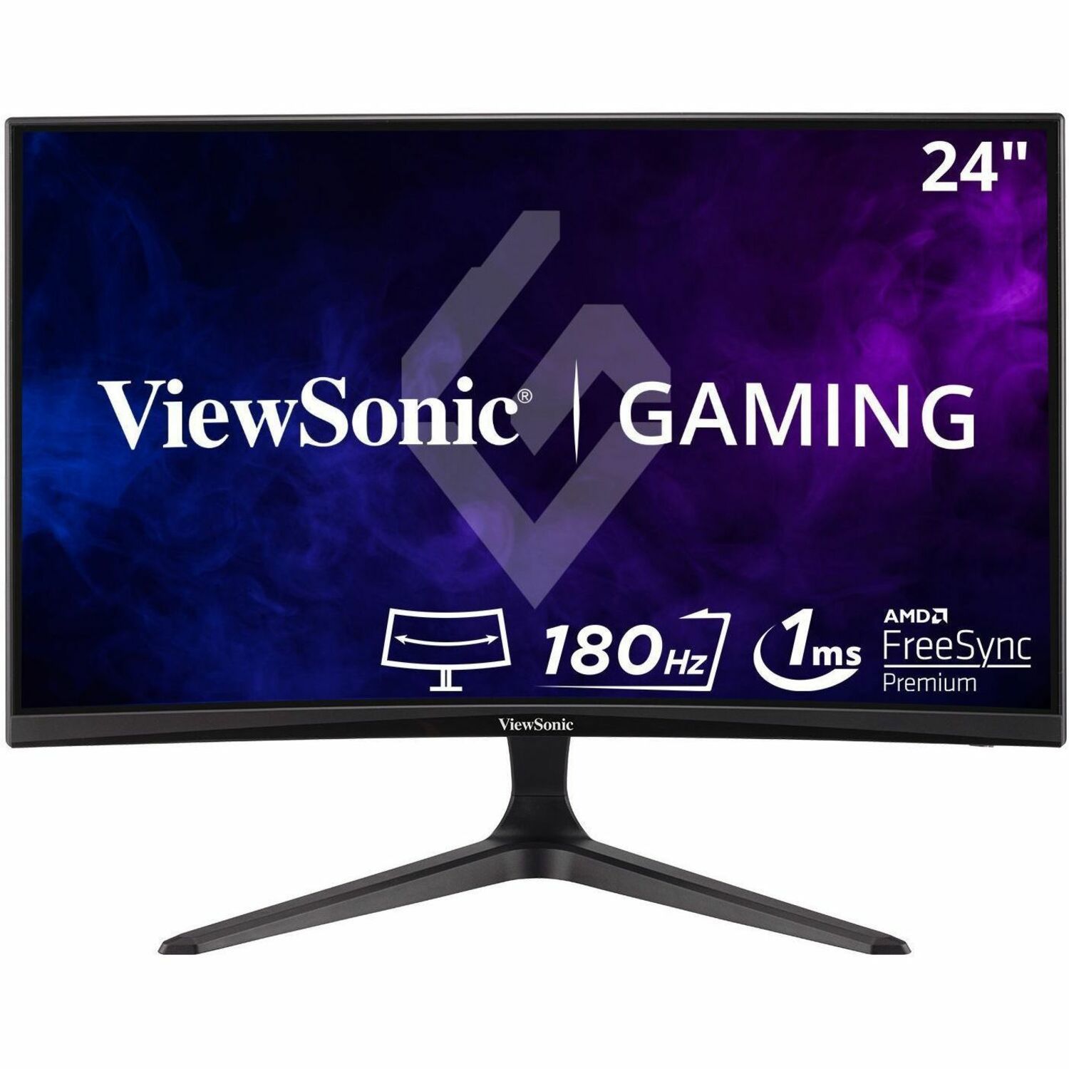 ViewSonic OMNI VX2418C 24" Class Full HD Curved Screen LED Monitor - 16:9 - Black