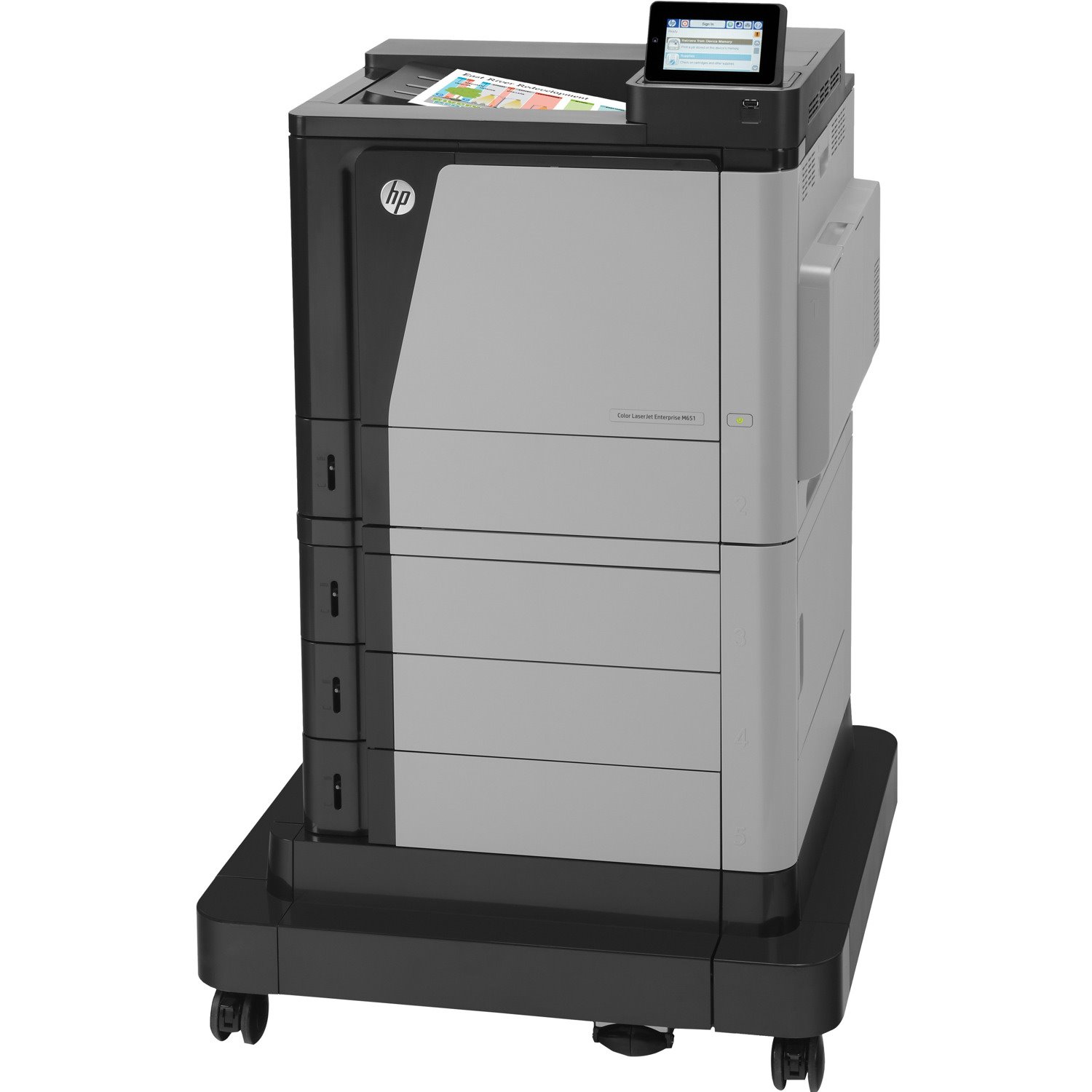 HP LaserJet M651xhm Desktop Laser Printer - Colour