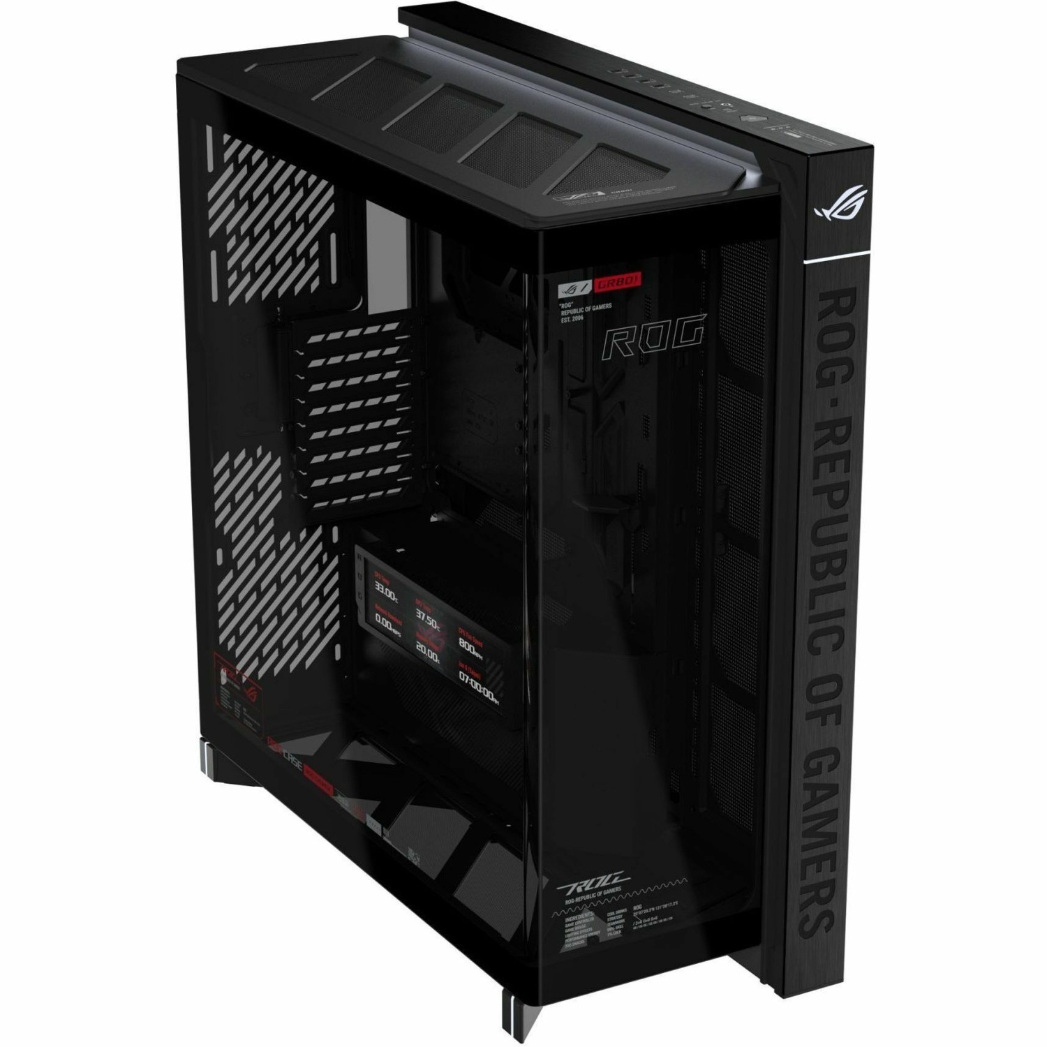 Asus ROG ROG Cronox Gaming Computer Case - EATX, ATX Motherboard Supported - Full-tower - Tempered Glass, Aluminium - Black