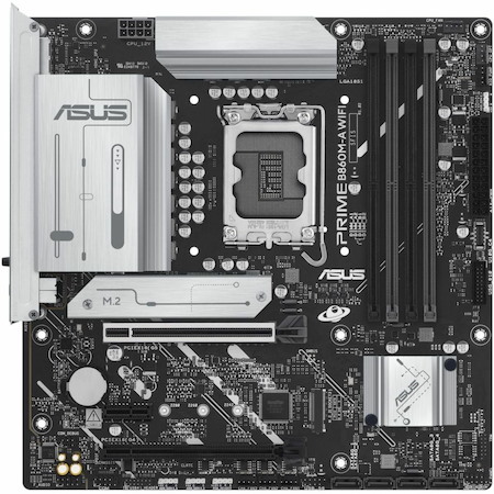 Asus Prime B860M-A WIFI-CSM Desktop Motherboard - Intel B860 Chipset - Socket LGA-1851 - Micro ATX