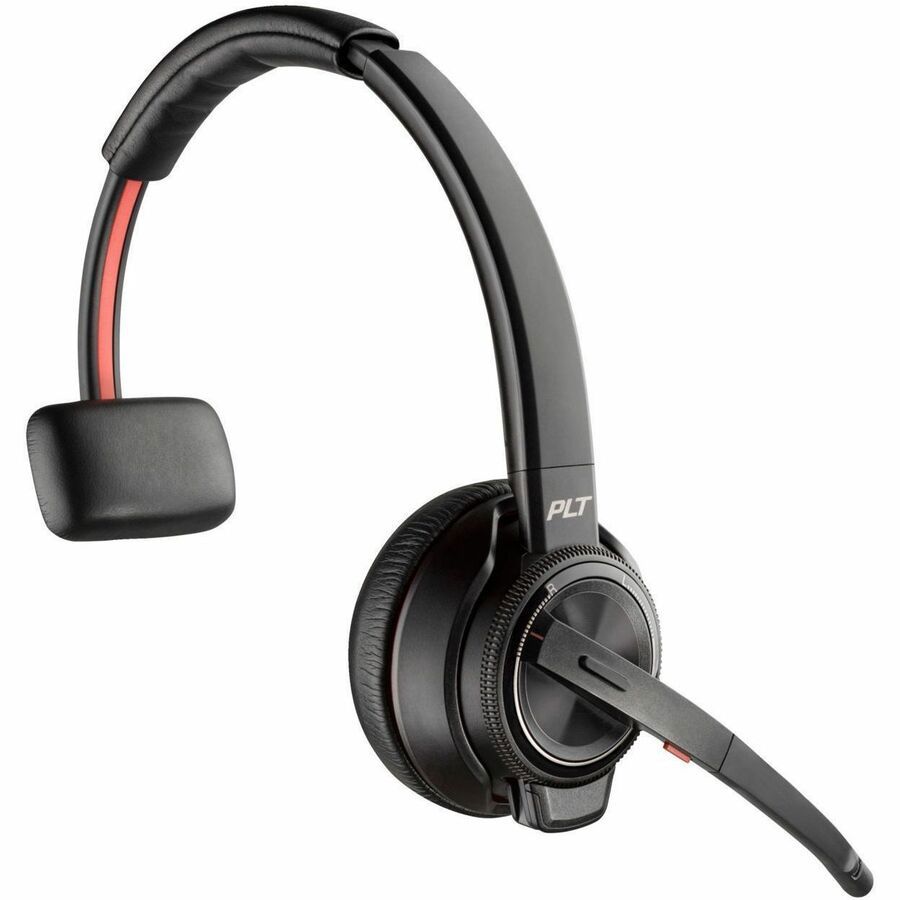 Poly Savi 8200 Office 8210 Wireless Helmet Mono Headset - Black