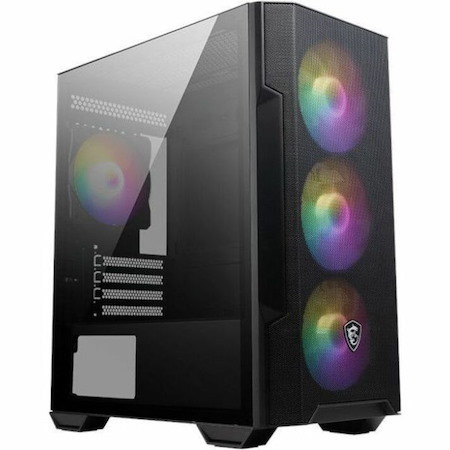 Msi Mag Forge M100R Micro Atx Case, 1X Usb 3.2, 2X Usb 2.0, 1X Audio, 1X Mic, 4X Pci-E, 2X 2.5', 2X 3.5', Micro Atx / Mini Itx