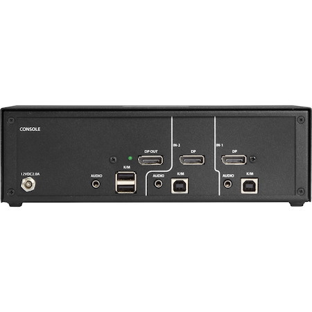 Black Box NIAP 3.0 Secure 2-Port Single-Head DisplayPort KVM Switch