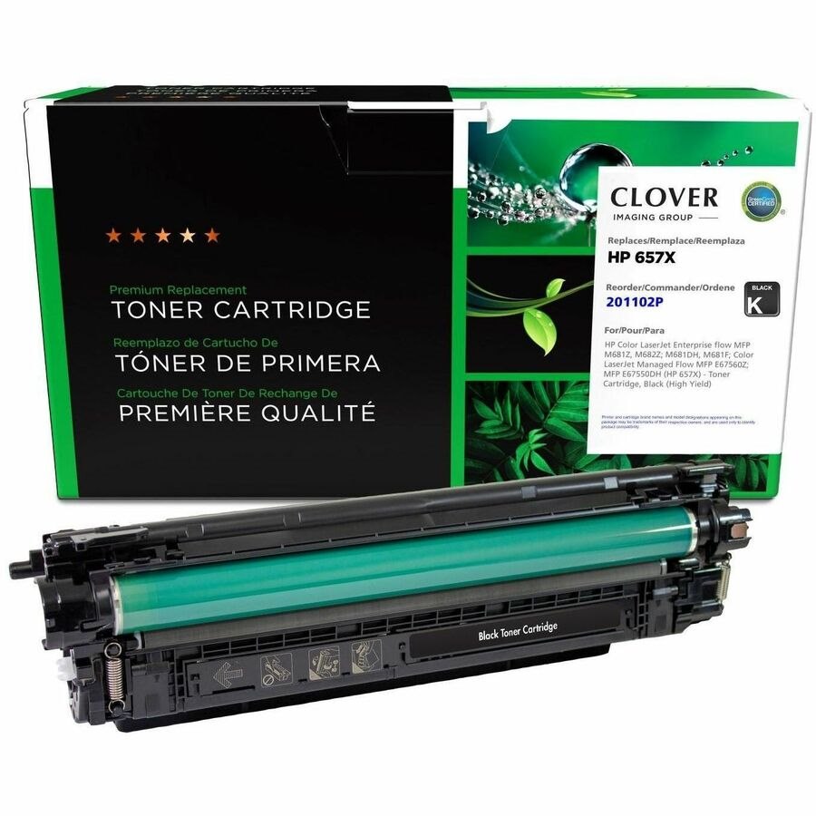 Clover Imaging Remanufactured High Yield Black Toner Cartridge for HP 657X (CF470X/W9030MC)