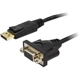 Comsol 20 cm DisplayPort/VGA Video Cable for Monitor, PC, Video Device