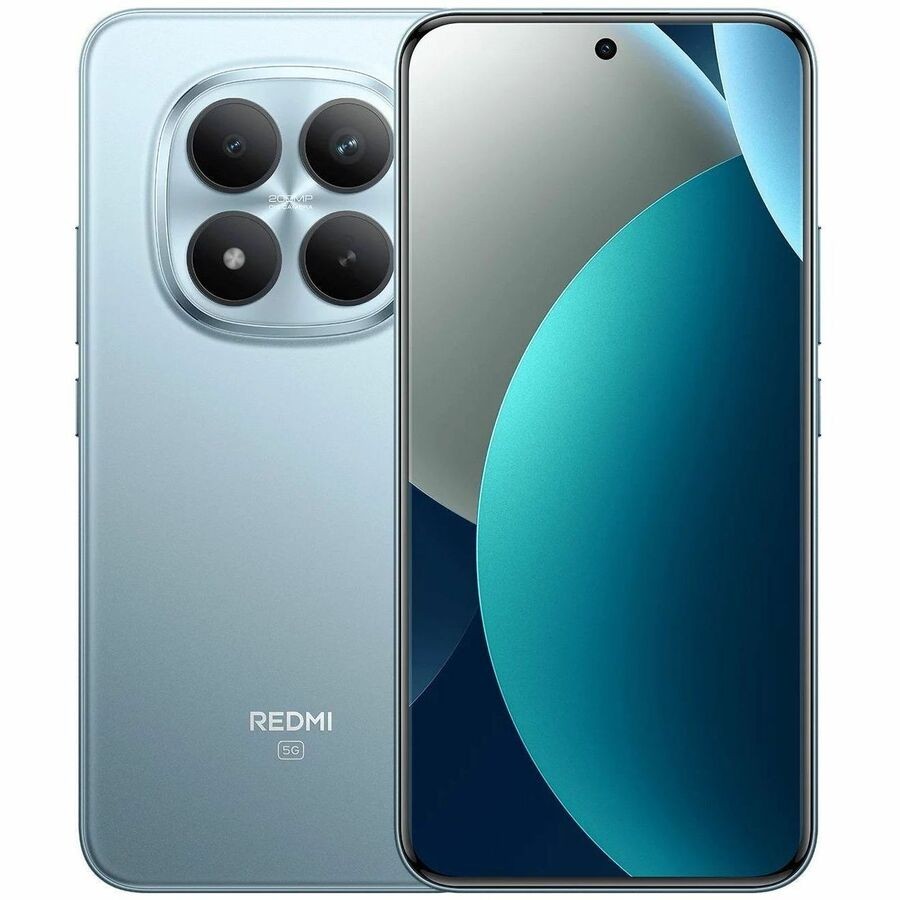Redmi Note 15 Pro+ 5G 256 GB Smartphone - 17.3 cm (6.8") CrystalRes AMOLED 1.5K 2772 x 1280 - Octa-core (Cortex A720Single-core (1 Core) 2.70 GHz + Cortex A720 Triple-core (3 Core) 2.40 GHz + Cortex A520 Quad-core (4 Core) 1.80 GHz - 8 GB RAM - HyperOS 2 - 5G - Glacier Blue