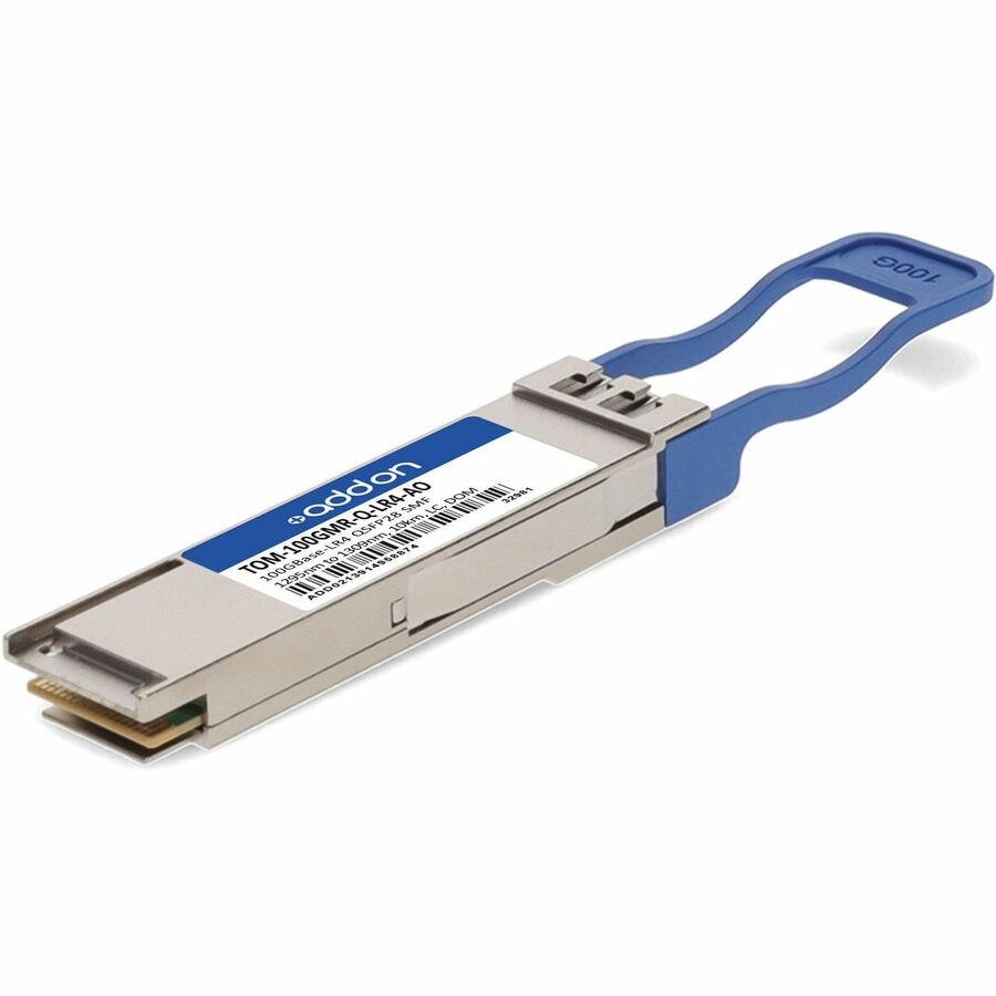 AddOn Infinera&reg; TOM-100GMR-Q-LR4 Compatible TAA 100GBase-LR4 QSFP28 Transceiver (SMF, 1295nm to 1309nm, 10km, LC, DOM)