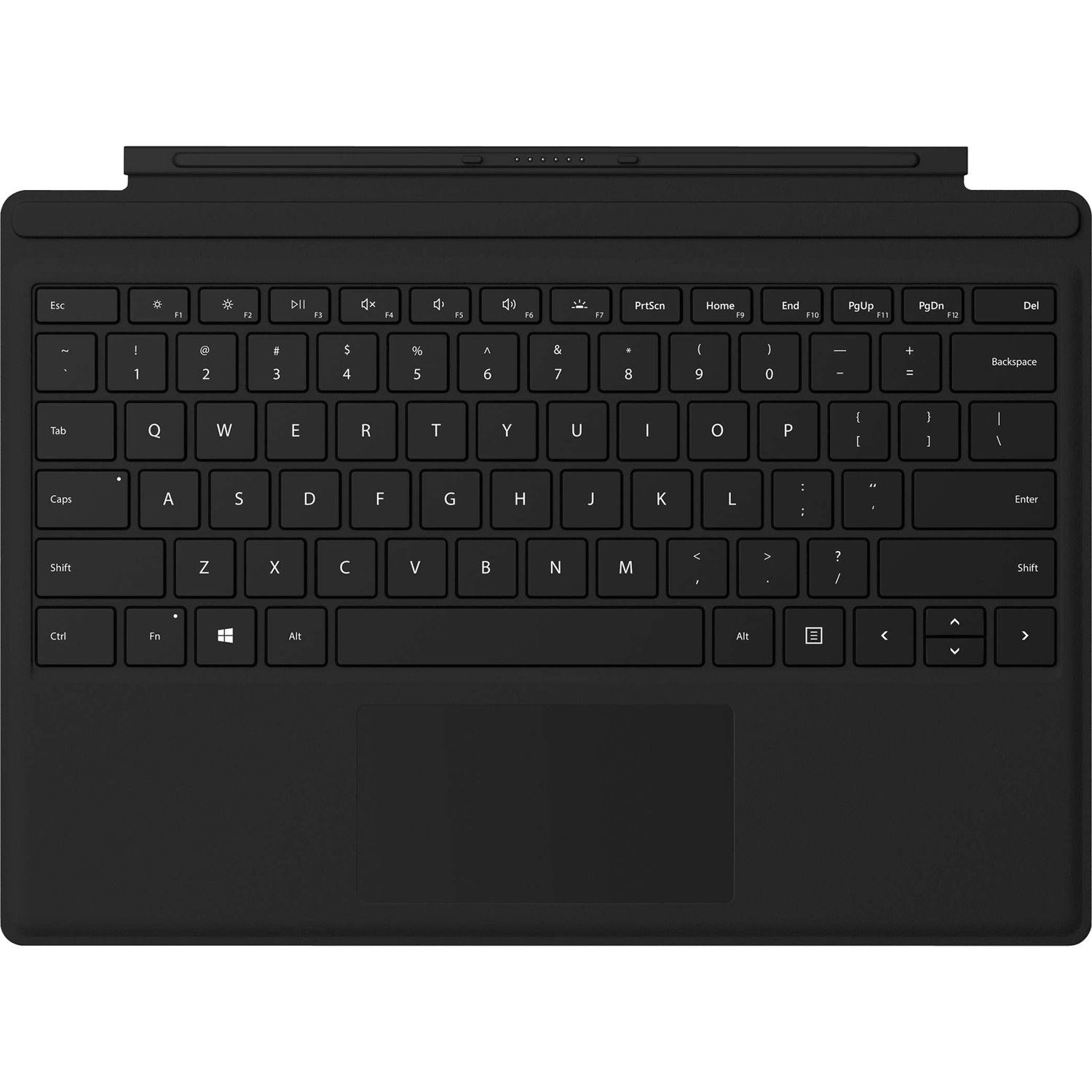 Microsoft- IMSourcing Type Cover Keyboard/Cover Case Microsoft Surface Pro, Surface Pro 3, Surface Pro 4 Tablet - Black