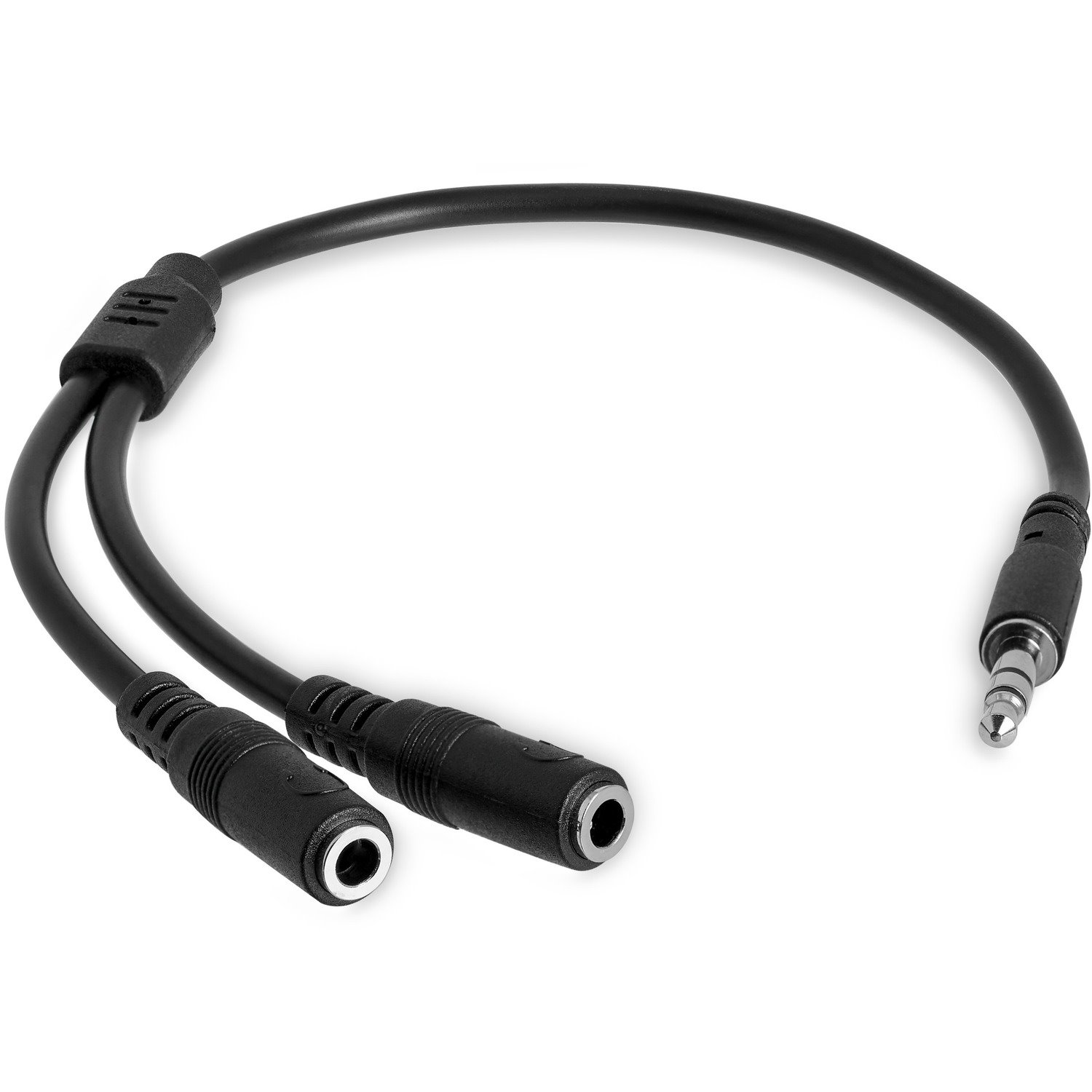 StarTech.com Slim Stereo Splitter Cable - 3.5mm Male to 2x 3.5mm Female