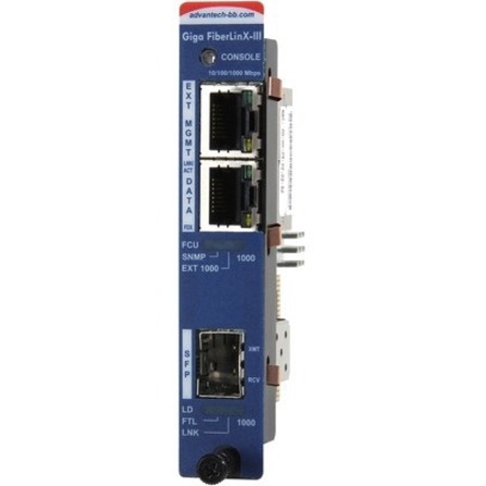 Advantech Slide-In Modular Media Converter 10/100/1000Mbps Managed Fiber Series