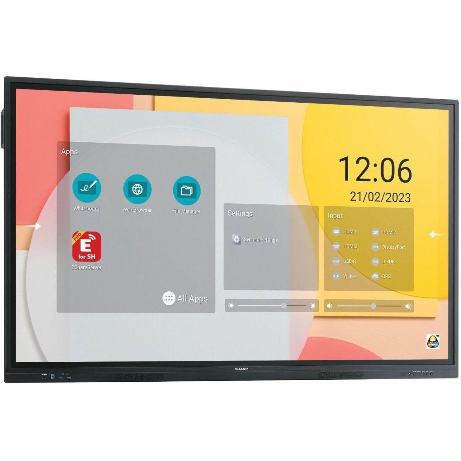 Sharp NEC Display 75" Class Aquos Board