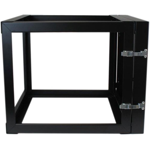 StarTech.com 4-Post 8U Hinged Wall-Mount Network Rack, 19" Open Frame Server Rack, Wall Mount Data Rack for IT Computer Equipment, TAA~