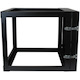 StarTech.com 4-Post 8U Hinged Wall-Mount Network Rack, 19" Open Frame Server Rack, Wall Mount Data Rack for IT Computer Equipment, TAA~