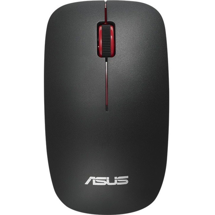 Asus WT300 Mouse - Radio Frequency - USB - Optical - 3 Button(s) - Red, Black