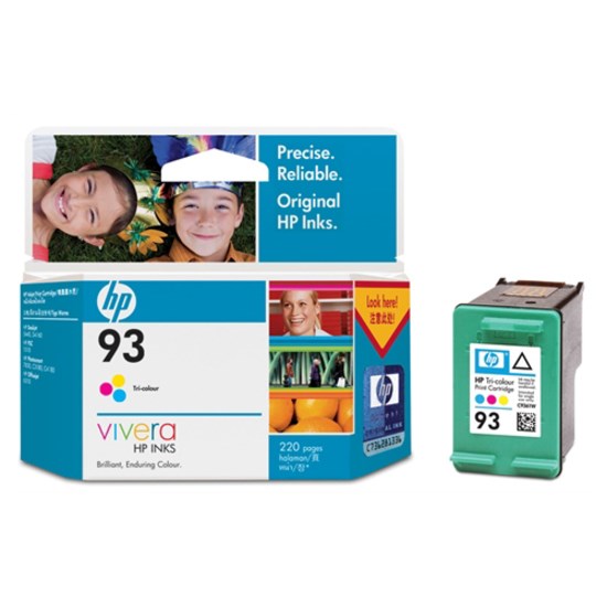 HP 93 Original Inkjet Ink Cartridge - Cyan, Magenta, Yellow Pack