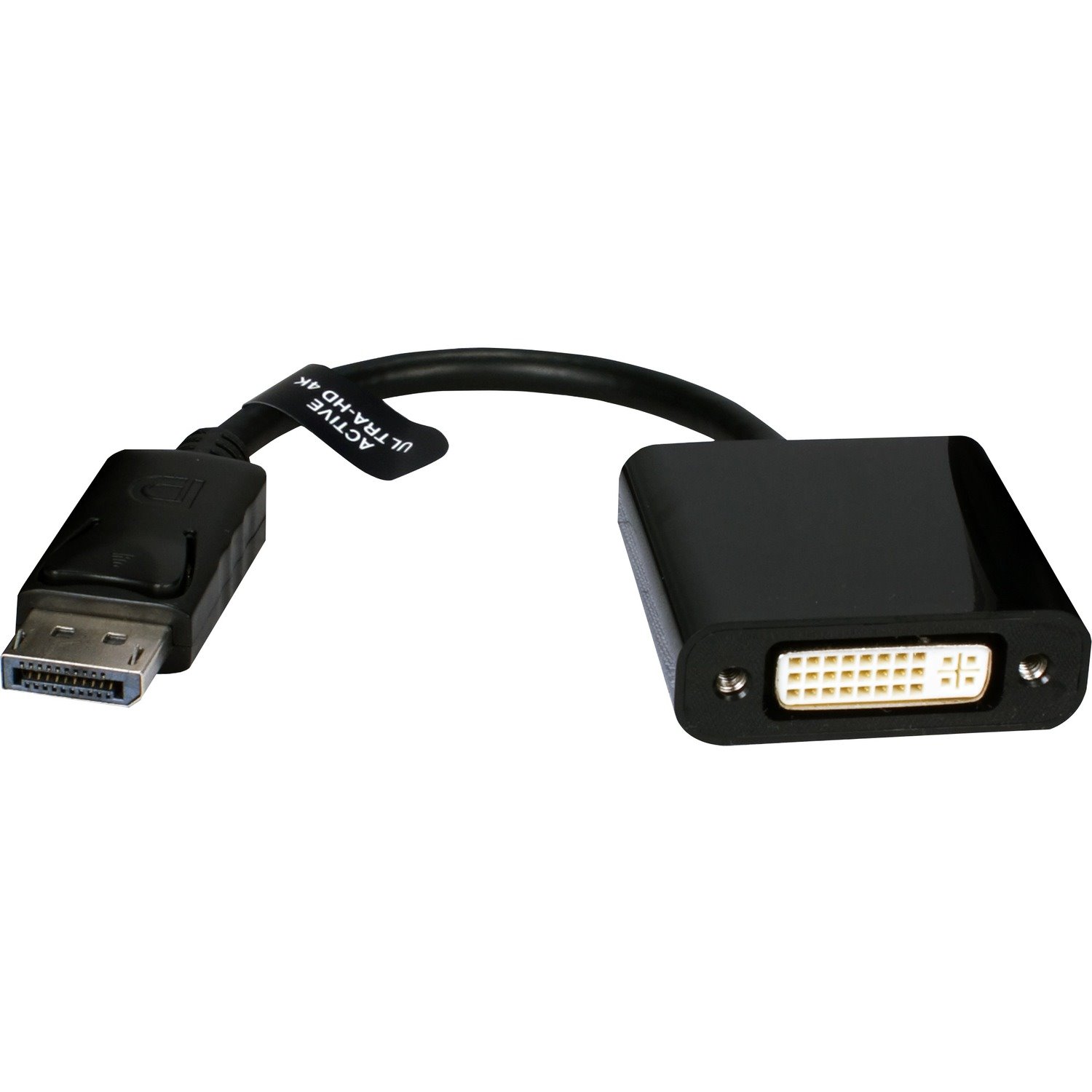 QVS DisplayPort Male to DVI Female 4K/Eyefinity Active Adaptor