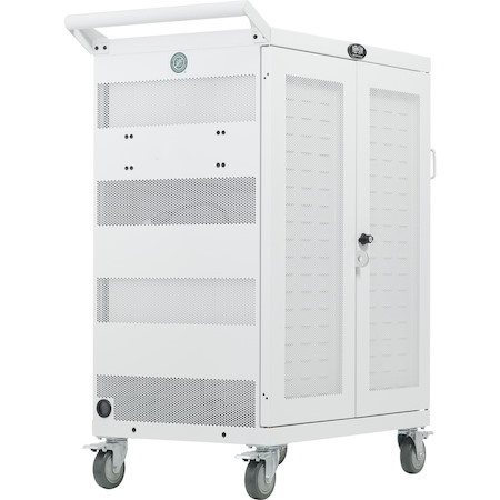 Eaton Tripp Lite Series Safe-IT Multi-Device UV Charging Cart, Hospital-Grade, 32 AC Outlets, Laptops, Chromebooks, Antimicrobial, White